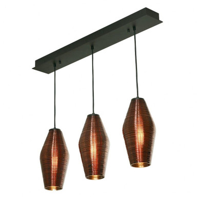 Mila 3 Light Small Linear Pendant by AFX - MLAP13-12766
