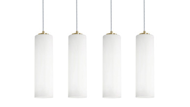 Leo 4 Light Pendant 7.5 Inch Tall and 36 Inch Wide by AFX - LEOP0412MBLNR4