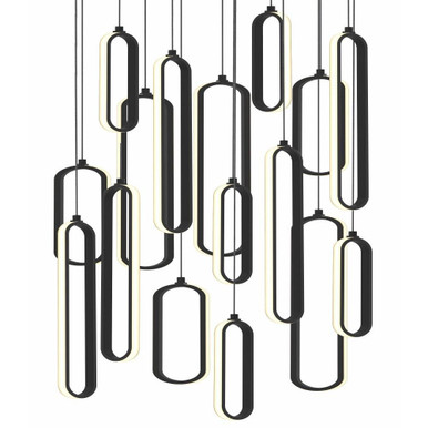 Sienna 232W 16 LED Mini Pendant by AFX - SIEP99LAJD1RND16