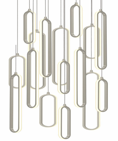 Sienna 232W 16 LED Mini Pendant by AFX - SIEP99LAJD1RND16