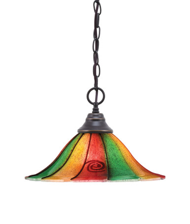Any 1 Light Chain Hung Medium Pendant 14 Inch Wide by Toltec - 10-14-925-