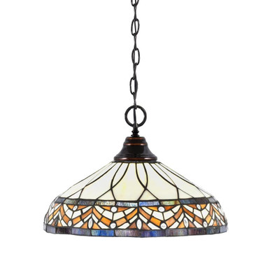 Any 1 Light Large Pendant 11 Inch Tall by Toltec - 10-16-11-