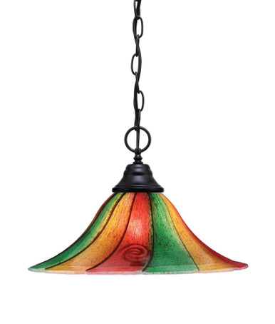 Any 1 Light Steel Large Pendant 16 Inch Wide by Toltec - 10-16-1025-