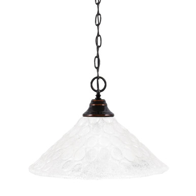 Any 1 Light Chain Hung Large Pendant 16 Inch Wide by Toltec - 10-16-105-