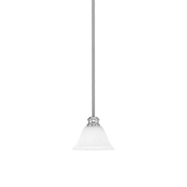 Edge 1 Light Small Stem Hung Pendant 7 Inch Wide by Toltec - 1151-7