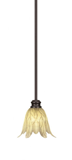 Edge 1 Light Small Stem Hung Pendant 7 Inch Tall by Toltec - 1151-7-7