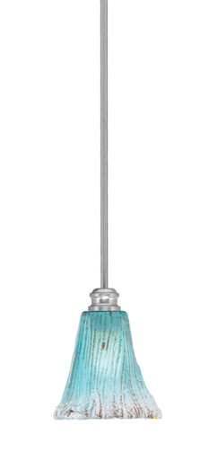 Edge 1 Light Mini Stem Hung Pendant 7.5 Inch Tall by Toltec - 1151-5.5-7.5