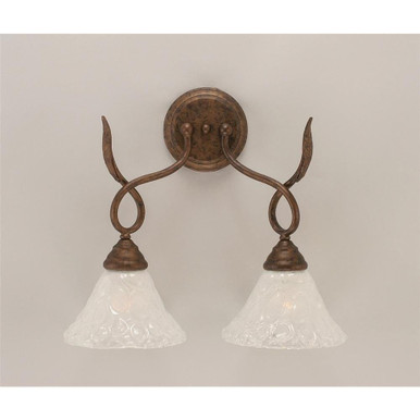 Leaf 2 Light Wall Sconce by Toltec - 110-75-145-16
