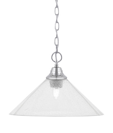 1 Light Large Pendant 10.5 Inch Tall by Toltec - 10-38