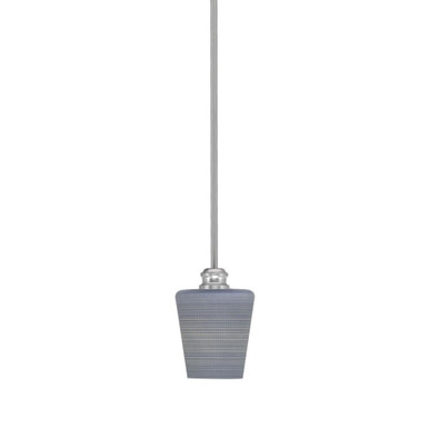 Edge 1 Light Small Stem Hung Pendant 8.25 Inch Tall by Toltec - 1151-6-8.25