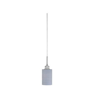 Edge 1 Light Mini Cord Pendant 14 Inch Tall by Toltec - 1152-4-14