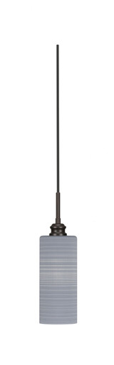 Edge 1 Light Mini Cord Pendant 14 Inch Tall by Toltec - 1152-4-14