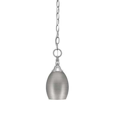 1 Light Chain Hung Mini Pendant 10.75 x 5 Inch by Toltec 11-BN-426-BN