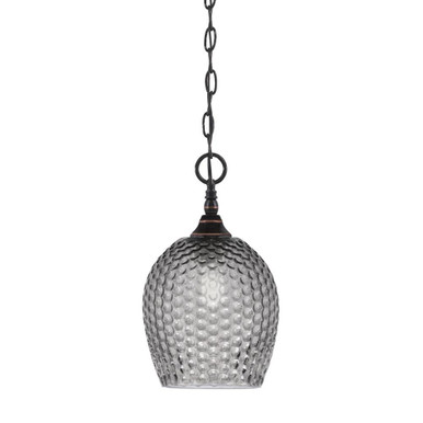 1 Light Chain Hung Mini Pendant 13 x 7.5 Inch by Toltec 11-BC-4902