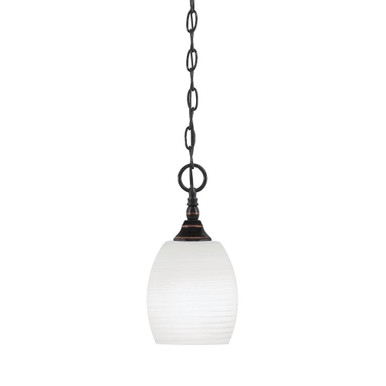 1 Light Chain Hung Mini Pendant 10.25 x 5 Inch by Toltec 11-BC-615