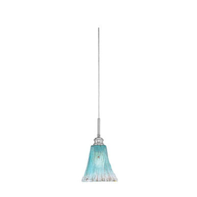 Edge 1 Light Mini Cord Pendant 11 Inch Tall by Toltec - 1152-5.5-11