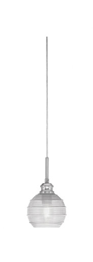 Edge 1 Light Small Cord Pendant 10 Inch Tall by Toltec - 1152-6