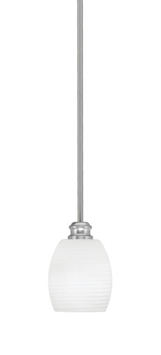 Edge 1 Light Mini Stem Hung Pendant 7 Inch Tall by Toltec - 1151-5-7