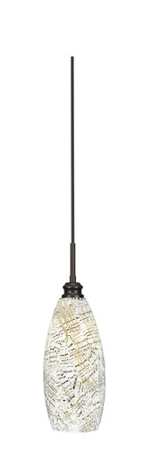 Edge 1 Light Mini Cord Pendant 16.25 Inch Tall by Toltec - 1152-5.5-16.25