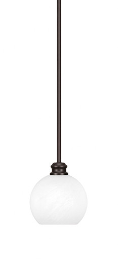 Edge 1 Light Steel Mini Stem Hung Pendant 6.5 Inch Tall by Toltec - 1151-5.75