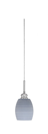 Edge 1 Light Mini Cord Pendant 10.5 Inch Tall by Toltec - 1152-5