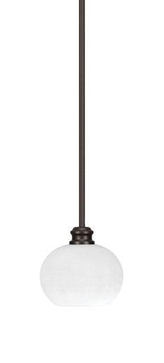 Edge 1 Light Small Stem Hung Pendant 6.5 Inch Wide by Toltec - 1151-7-6.5