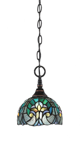 1 Light Chain Hung Mini Pendant 9.25 x 7 Inch by Toltec 11-BC-9355 - 11-BC-9355