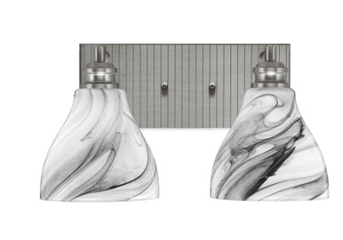 Edge 2 Light Vanity Light 15.25 Inch Length by Toltec - 1162-BN-4760