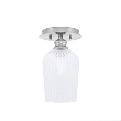 Edge 1 Light 9.75 Inch Length Semi Flush Mount by Toltec - 1160-6-9.75