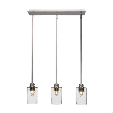 Edge 3 Light Linear Pendant 7.25 Inch Tall by Toltec - 1153-4-725-