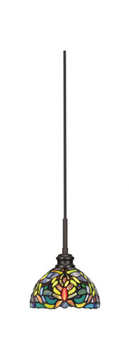 Edge 1 Light Small Cord Pendant 9 Inch Tall by Toltec - 1152-7-9