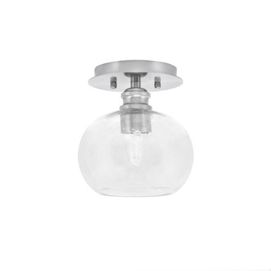 Edge 1 Light 7.75 Inch Length Semi Flush Mount by Toltec - 1160-7-7.75