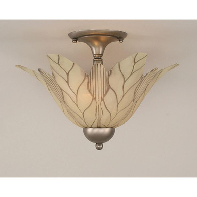 2 Light 11.25 Inch Tall Semi Flush Mount by Toltec - 120-161125