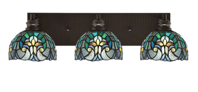Edge 3 Light Vanity Light 6.75 Inch Tall by Toltec - 1163-ES-9405