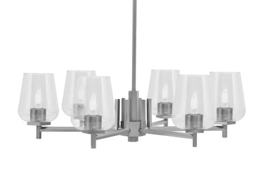 Franklin 6 Light Chandelier 8.25 Inch Tall and 29.25 Inch Wide by Toltec - 1206-825-2925