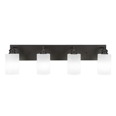 Edge 4 Light Down Glass Vanity Light by Toltec - 1164--85-31