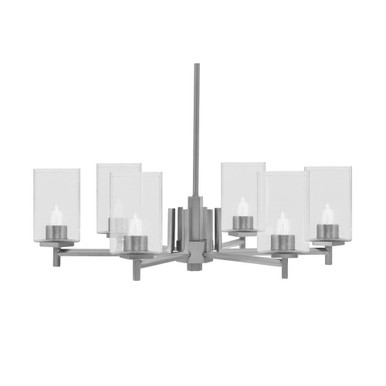 Franklin 6 Light Chandelier 8.5 Inch Tall and 27.75 Inch Wide by Toltec - 1206-85-2775