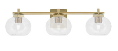 Franklin 3 Light Bath Bar 7.25 Inch Tall and 27.75 Inch Length by Toltec - 1213-725-2775