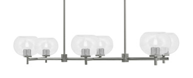 Franklin 6 Light Island 7.25 Inch Tall and 39 Inch Length by Toltec - 1226-725-39