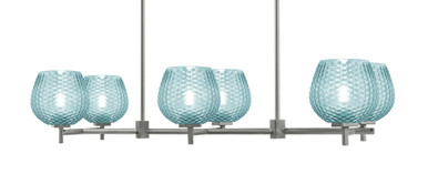Franklin 6 Light Island 7.5 Inch Tall and 37.75 Inch Length by Toltec - 1226-75-3775