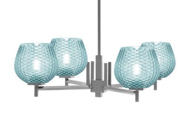 Franklin 4 Light Chandelier 7.5 Inch Tall and 28.25 Inch Wide by Toltec - 1204-75-2825