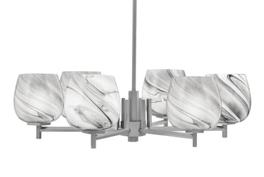 Franklin 6 Light Chandelier 8.25 Inch Tall and 29.75 Inch Wide by Toltec - 1206-825-2975