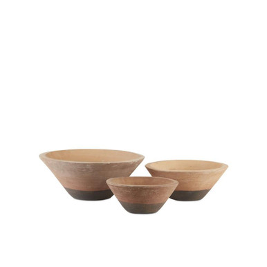 Cottage 18 Inch Bowl (Set of 3) by Currey Company - 1200-0466