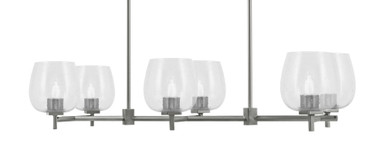 Franklin 6 Light Island 8 Inch Tall and 38.25 Inch Length by Toltec - 1226-8-3825