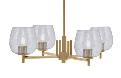 Franklin 4 Light Chandelier 8 Inch Tall and 28 Inch Wide by Toltec - 1204-8-28