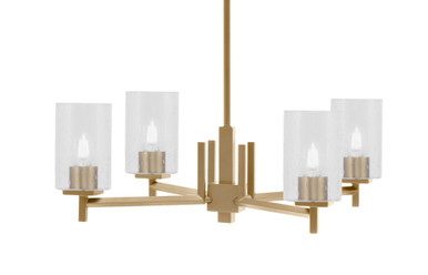 Franklin 4 Light Chandelier 8.25 Inch Tall and 26 Inch Wide by Toltec - 1204-825-26
