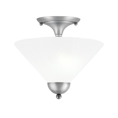 2 Light 12 Inch Wide Steel Semi Flush Mount by Toltec - 120-12