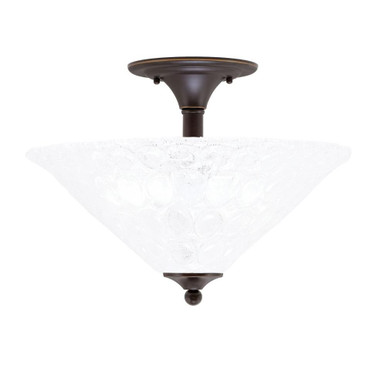 2 Light 12.75 Inch Tall Semi Flush Mount by Toltec - 121-161175