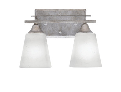 Uptowne 2 Light Vanity Light 10.75 Inch Length by Toltec - 132--9-1075