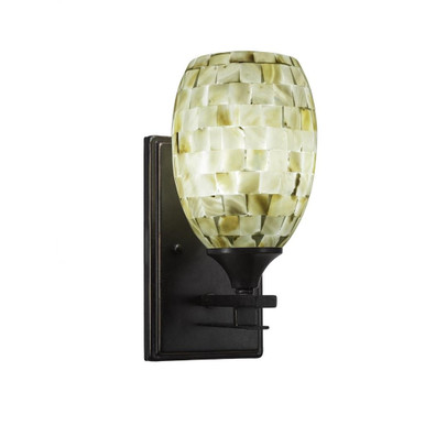 Uptowne 1 Light Steel Wall Sconce 10.5 Inch Tall by Toltec - 131-6-105-6